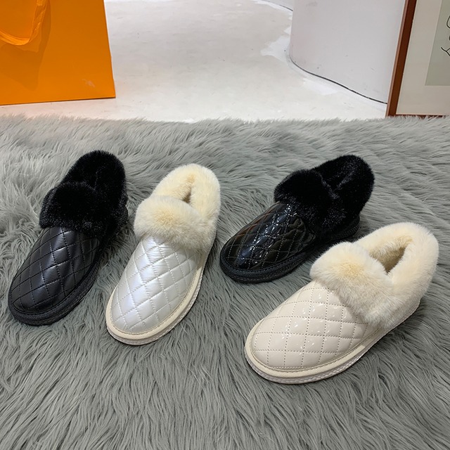 ブーツレディースレッドソリッド カラーレザーショート 靴 シューズ コットン ソリッドカラー フェイクシューズ97993684024