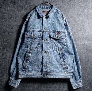 Chemical Wash Design Denim Trucker Jacket