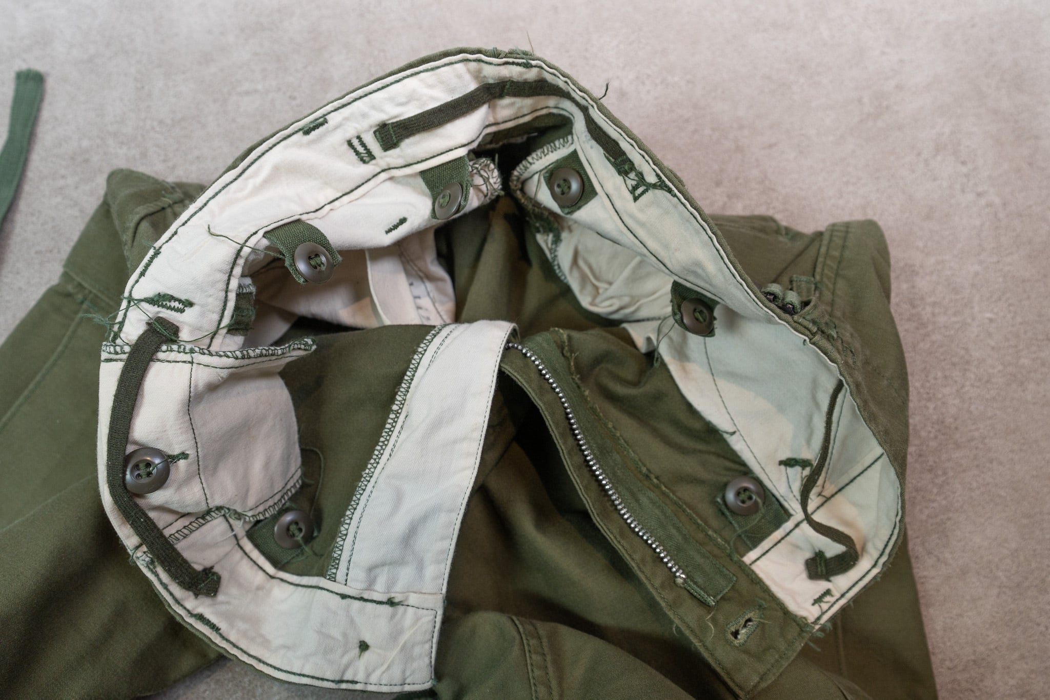 S-S】U.S.Army M-65 Field Trousers Aluminum Zipper 