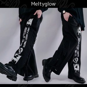 SIDE BRAID WIDE PANTS【Melty SWEETS】