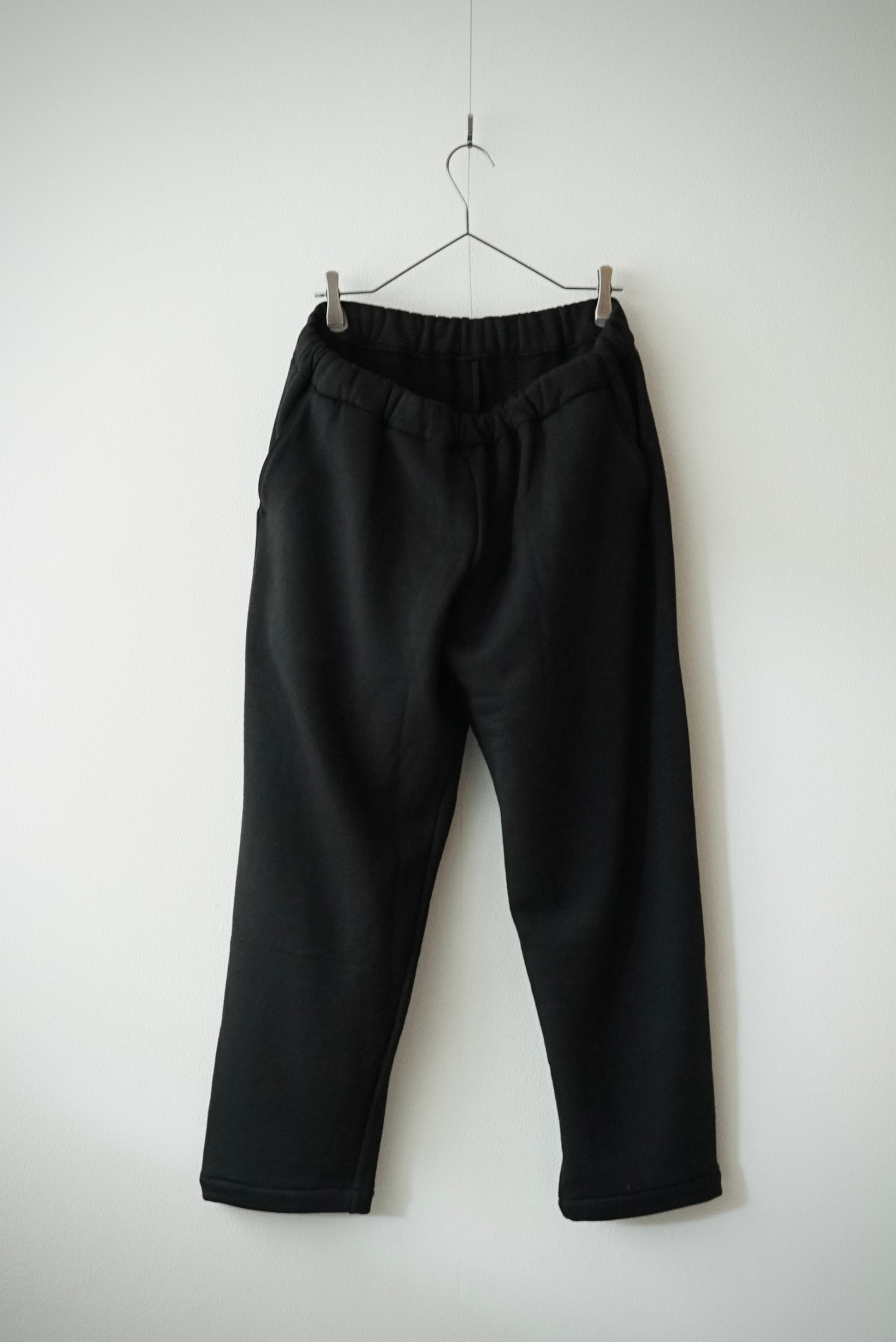 Premium Wool Fleece / Taperd Easy Pants (OFF BLACK)