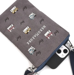 ネコまるけ　ミニサコッシュ　猫