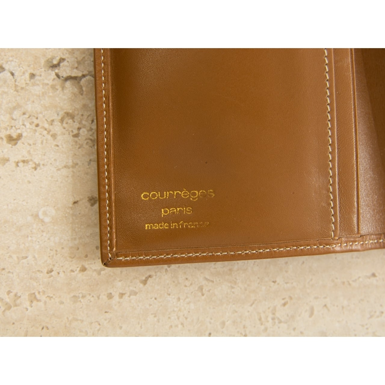 courreges paris】Made in France Leather Long Wallet（クレージュ