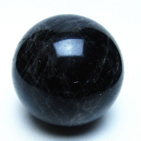 モリオン 黒水晶 丸玉 67mm 一点物 151-9472