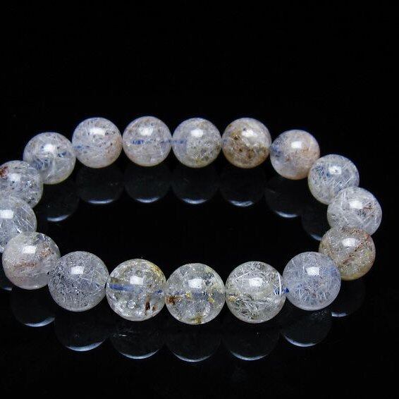ホワイトガーデンファントムクォーツ ブレスレット 12mm 一点物 メール便可 [M便 1/10] 111-42568