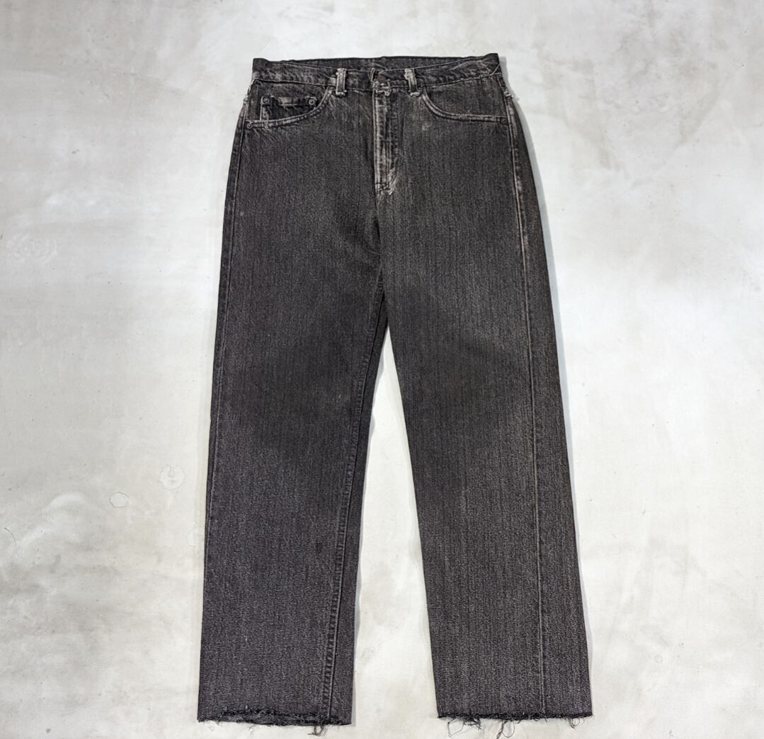 90s levis 505 cut off black denim pants 小岩店 | What