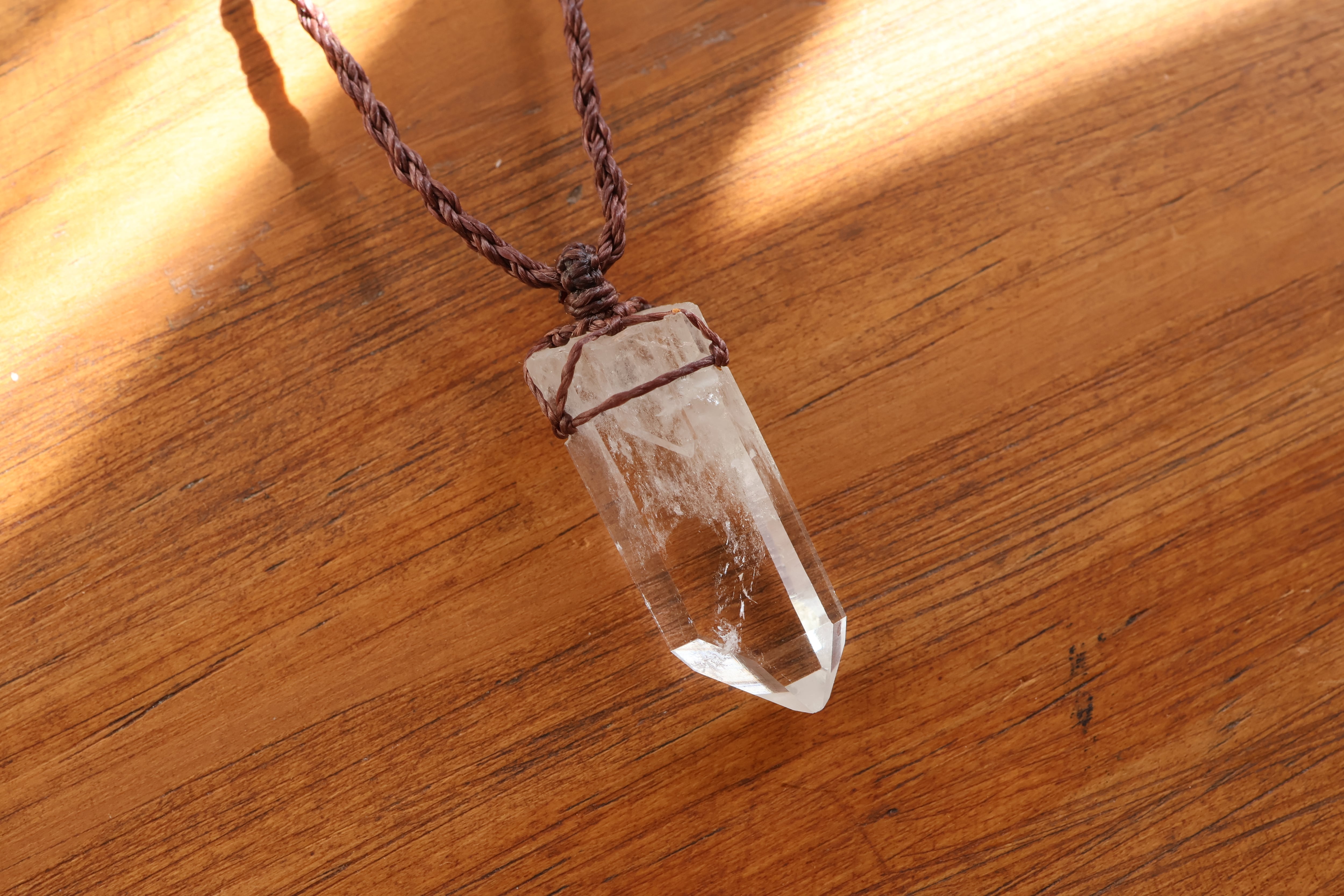 ヒマラヤ水晶ネックレス マカルー産 | 石垣島の夜光貝アクセサリーと