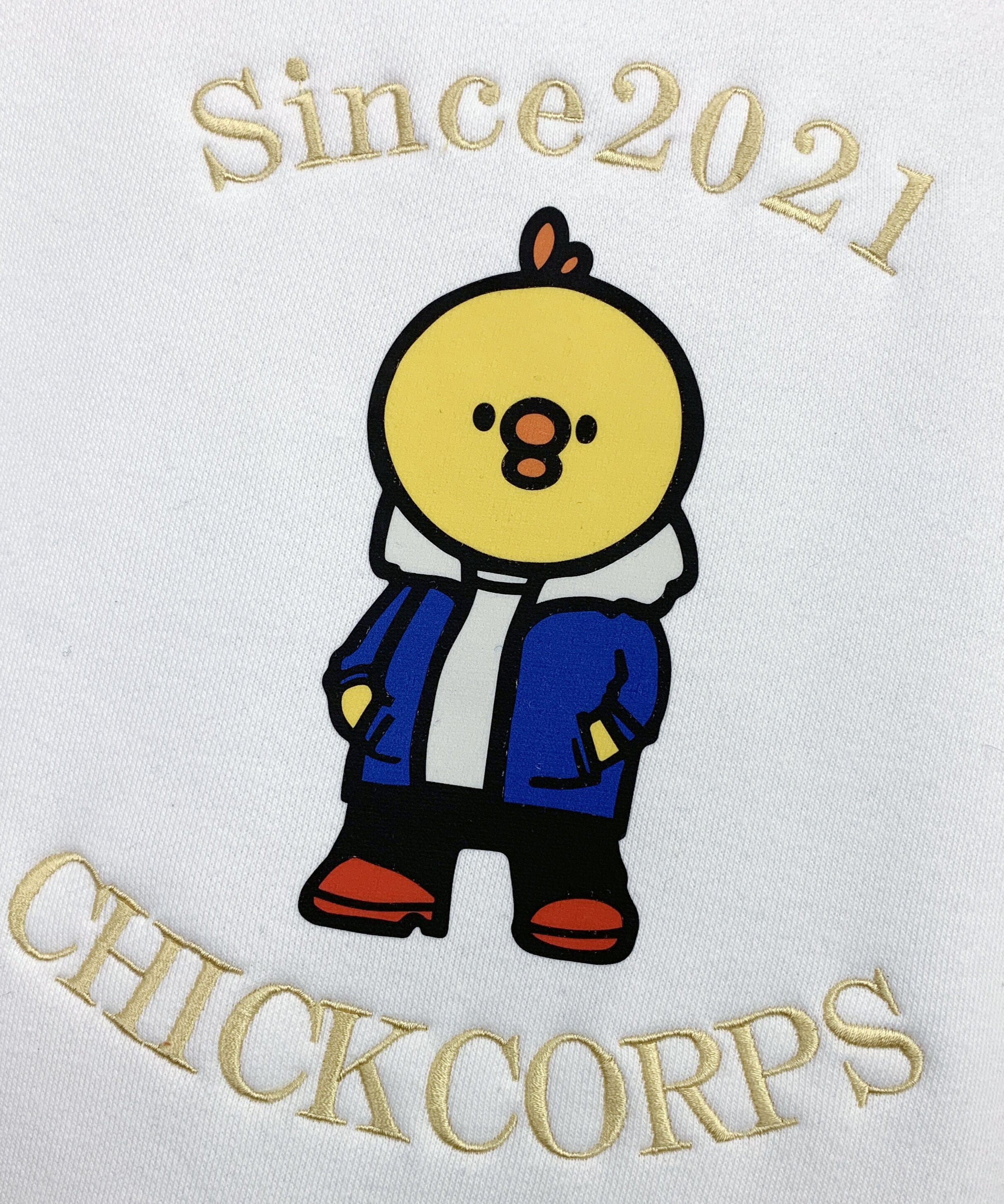 CHICK CORPS ワイルド ひよこ パーカー ホワイト | chickcorps