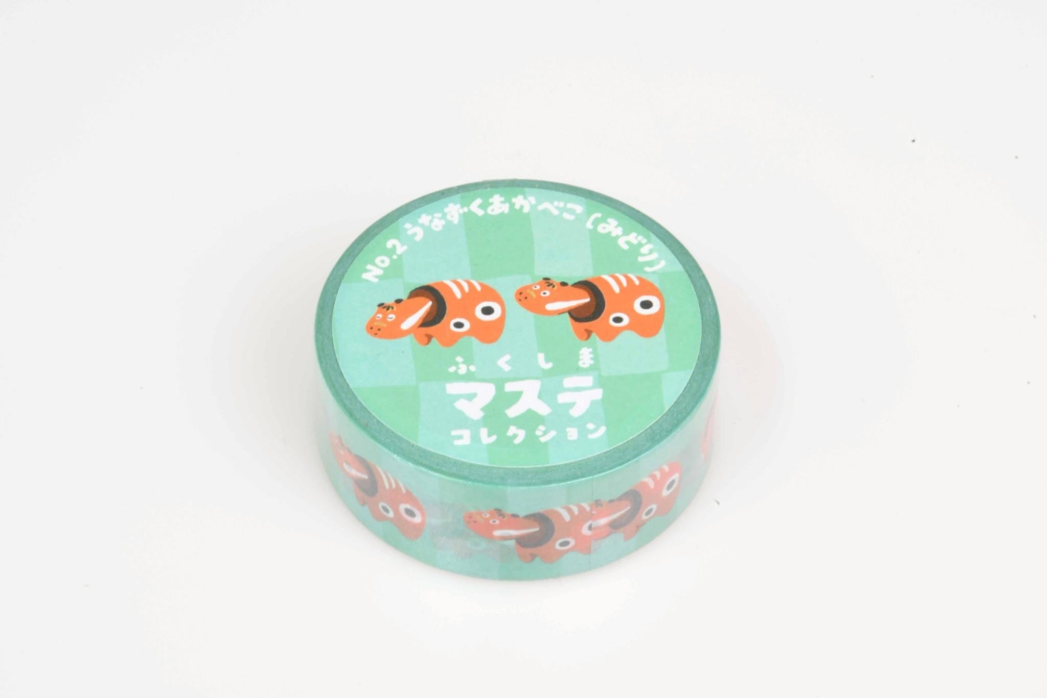 ふくしまマステコレクション No.2 うなずくあかべこ(みどり) | akabekoland