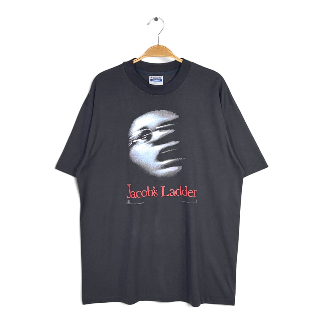 90s ジェイコブスラダー USA製 ヴィンテージ Tシャツ 映画 ムービーT JACOB'S LADDER シングルステッチ HANES メンズXL 古着 BA0021