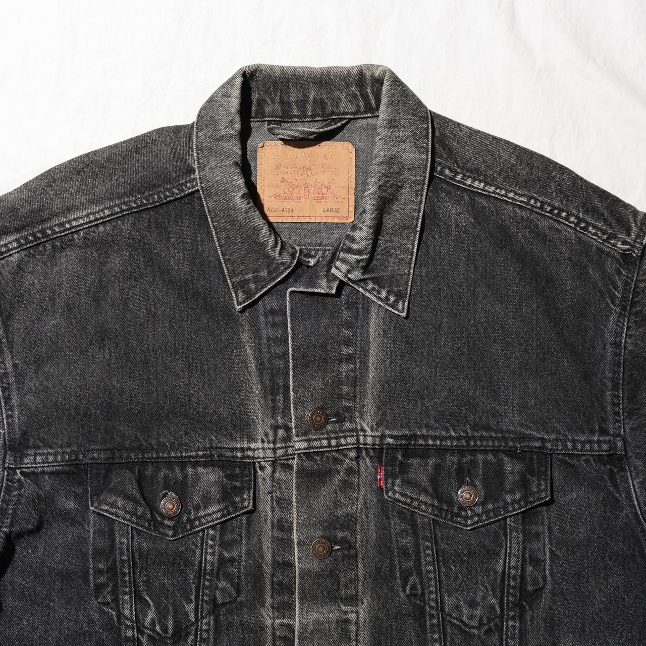 L 93年 USA 70507-4159 Levi’s サルファーブラック デニムジャケット リーバイス