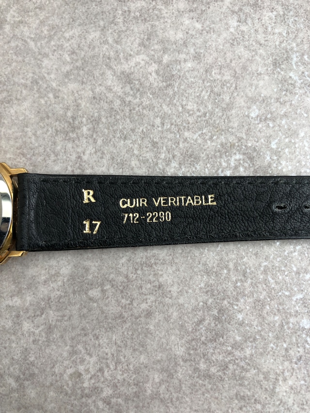 Christian Dior クリスチャン ディオール 腕時計 ゴールド×ブラック CDロゴ レザー 45.12.02/12 vintage ヴィンテージ オールド 2y2w4k