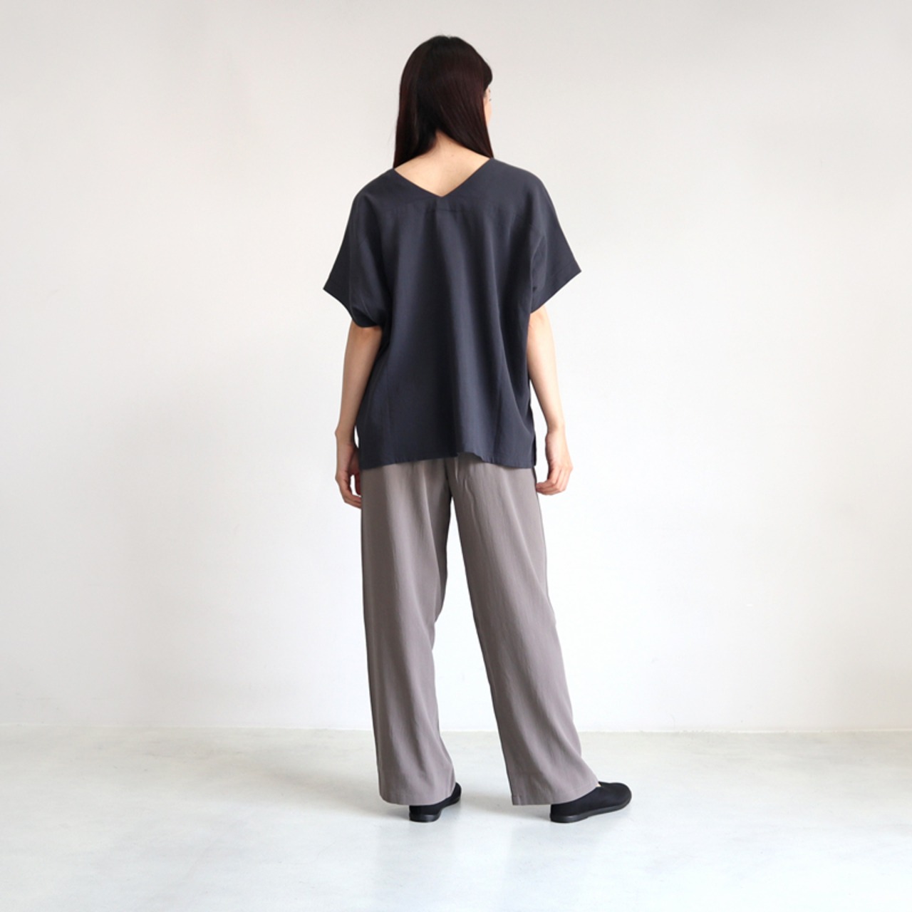 evam eva * コットン ワイド パンツ [E241T171] | galette-store 