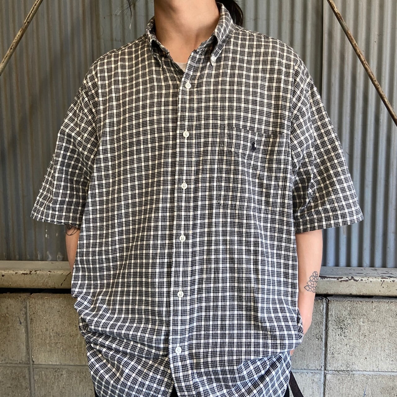 Ralph Lauren ラルフローレン BLAIRE コットン チェック ボタンダウン 