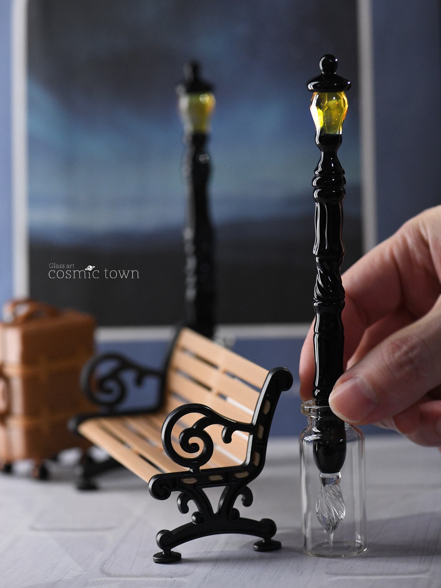 【新品未開封】　 街灯ガラスペン ボロシリケイト cosmic town 街灯ガラスペン / ボロシリケイト【cosmic town】250112-4 | cosmic