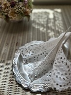 フランスVintage カットワークレース 1960年代 約 40cm デコレーション カルトナージュ コラージュ