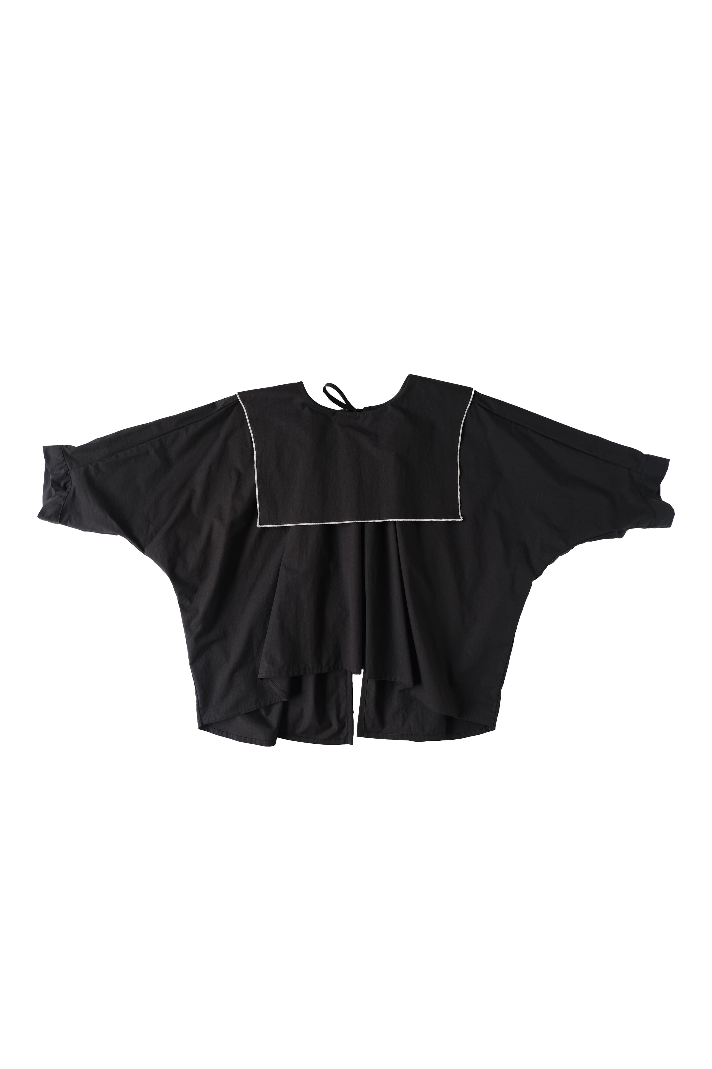 26SS】folkmade(フォークメイド)Sailor Collar Blouse BLACK(S/M/L