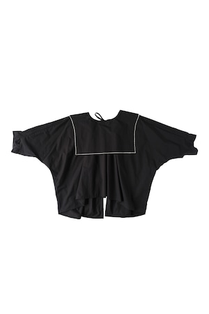 【26SS】folkmade(フォークメイド)Sailor Collar Blouse BLACK(S/M/L)ブラウス セーラー ブラック