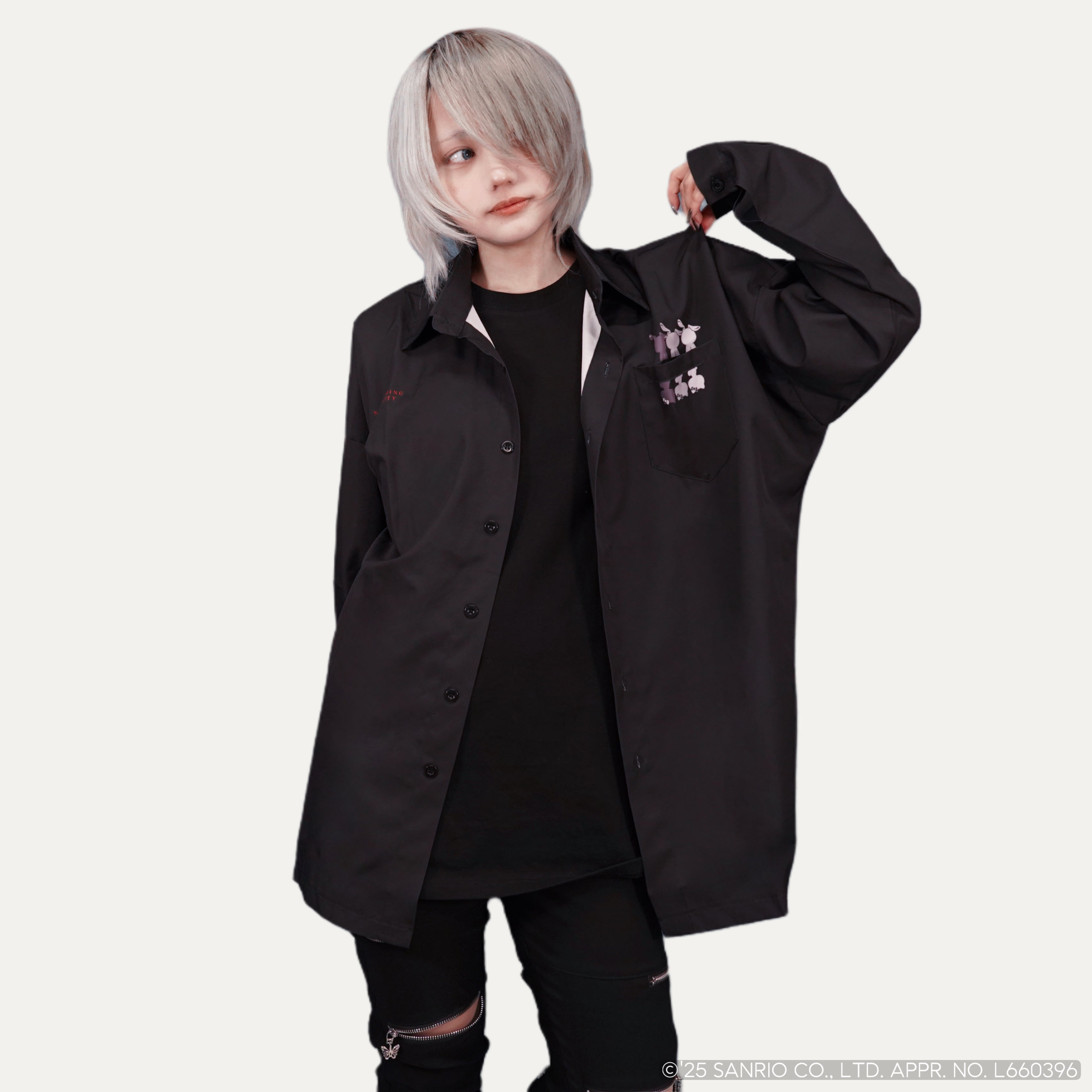ワンタッチネクタイ付きロングシャツ【HELLO KITTY×NIER】 | NIER CLOTHING