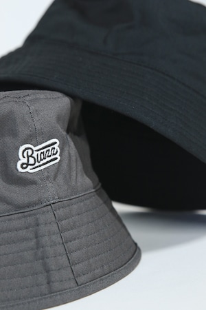 LOGO PATCH Organic Cotton Bucket Hat [BLACK]