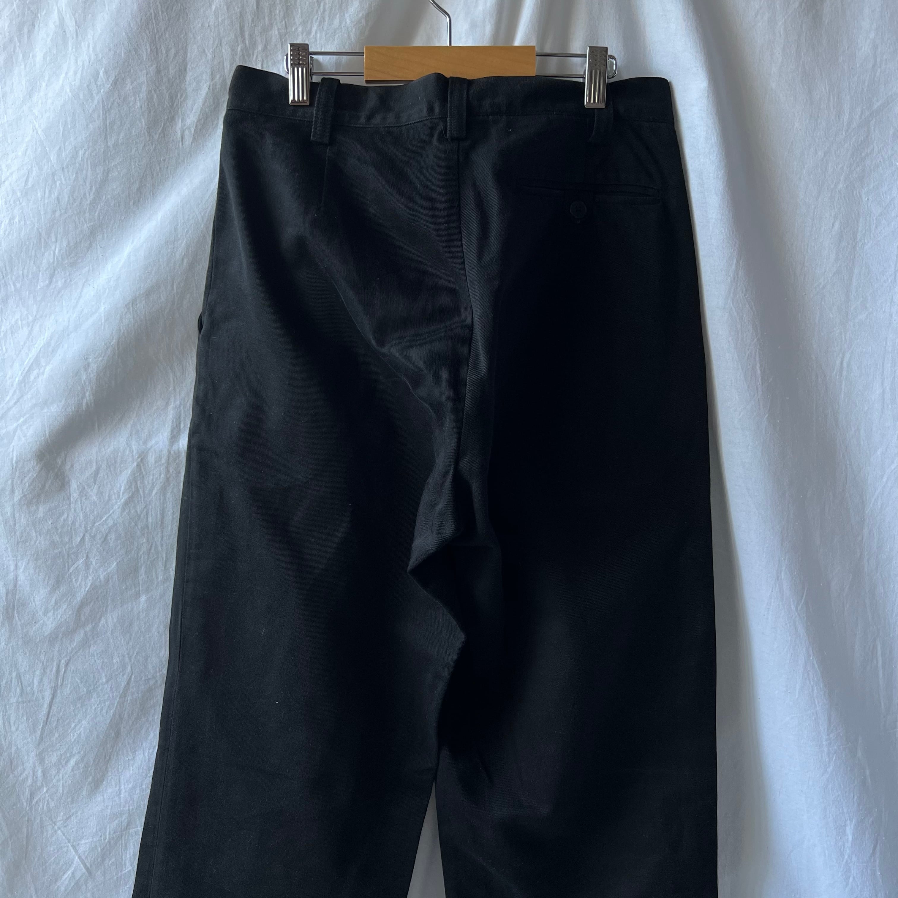 90s “agnes b.” made in france black streat cotton pants