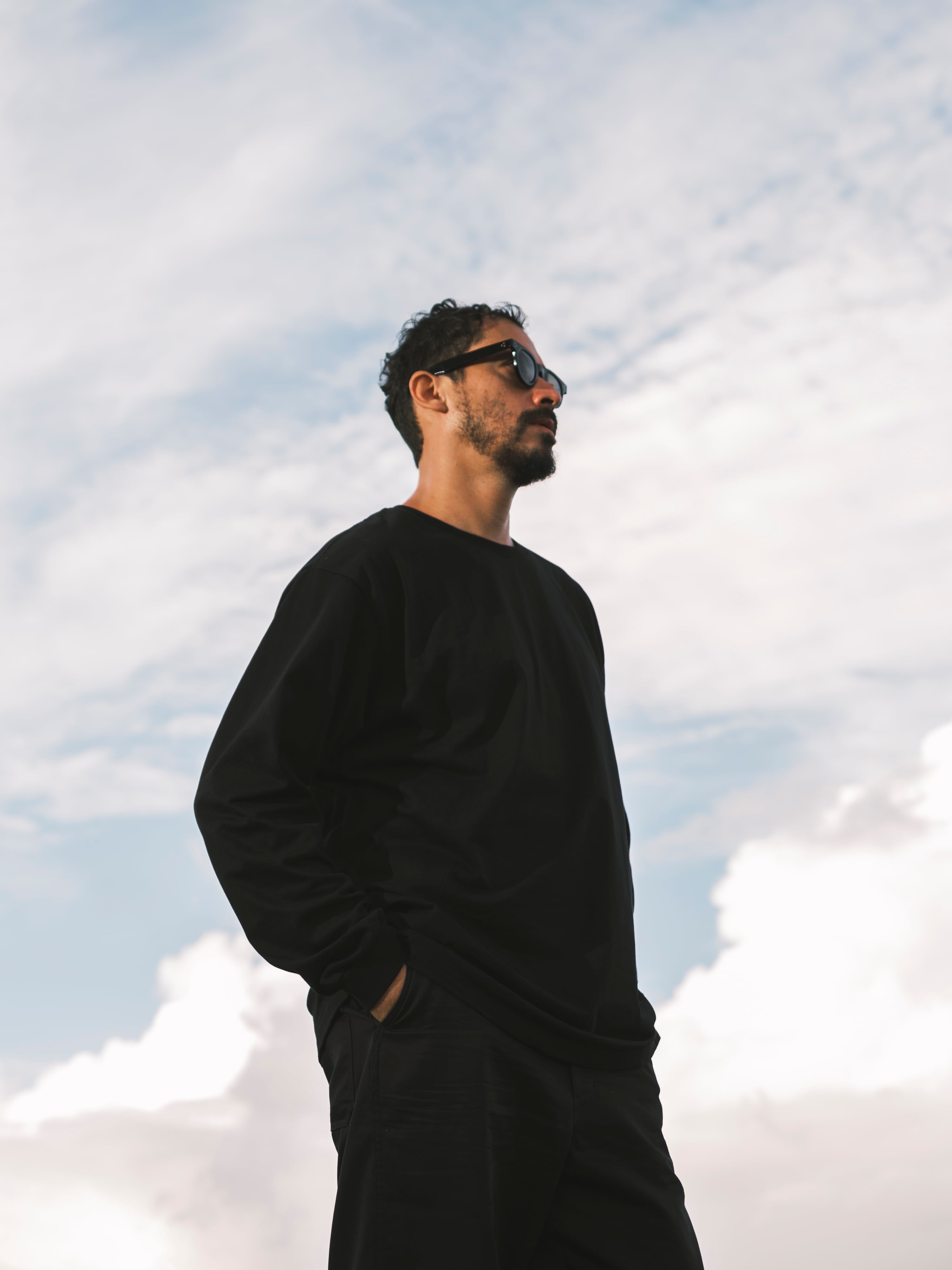 BRD BASIC LONG SLEEVE TEE / BLACK | broader