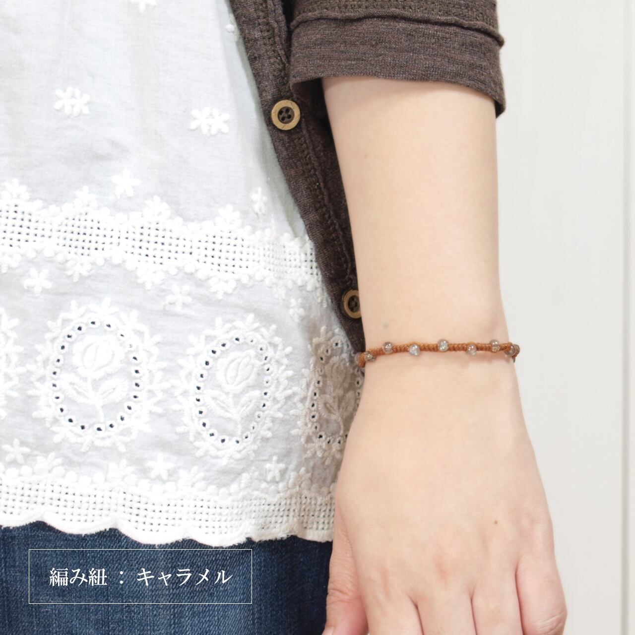 マリー　ラブラドライト　ブレスレット2点まとめ（160・227）16㌢ マリー様専用 ラブラドライト ブレスレット2点まとめ（160・227