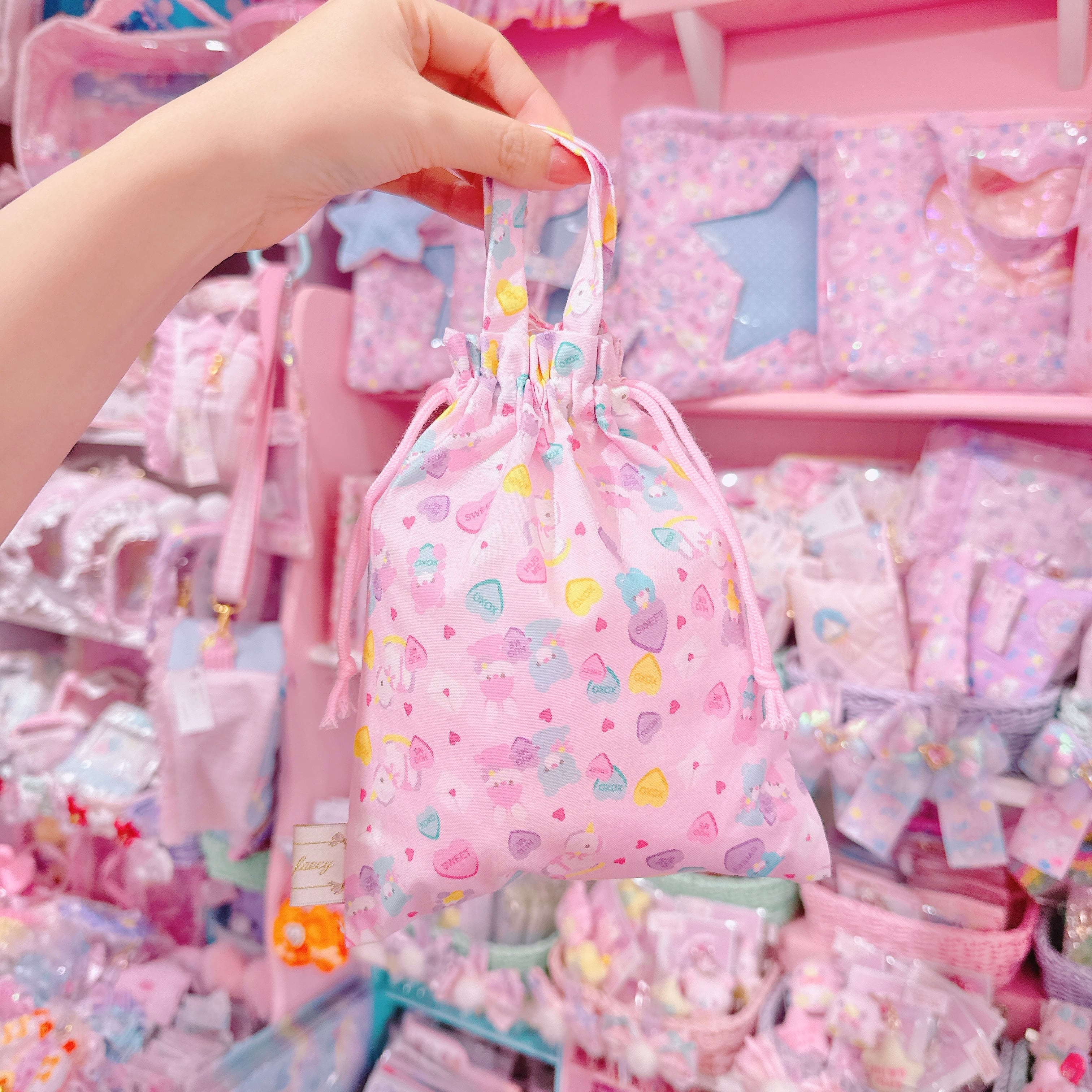 【A1】30-18持ち手付き巾着袋（コップ袋）