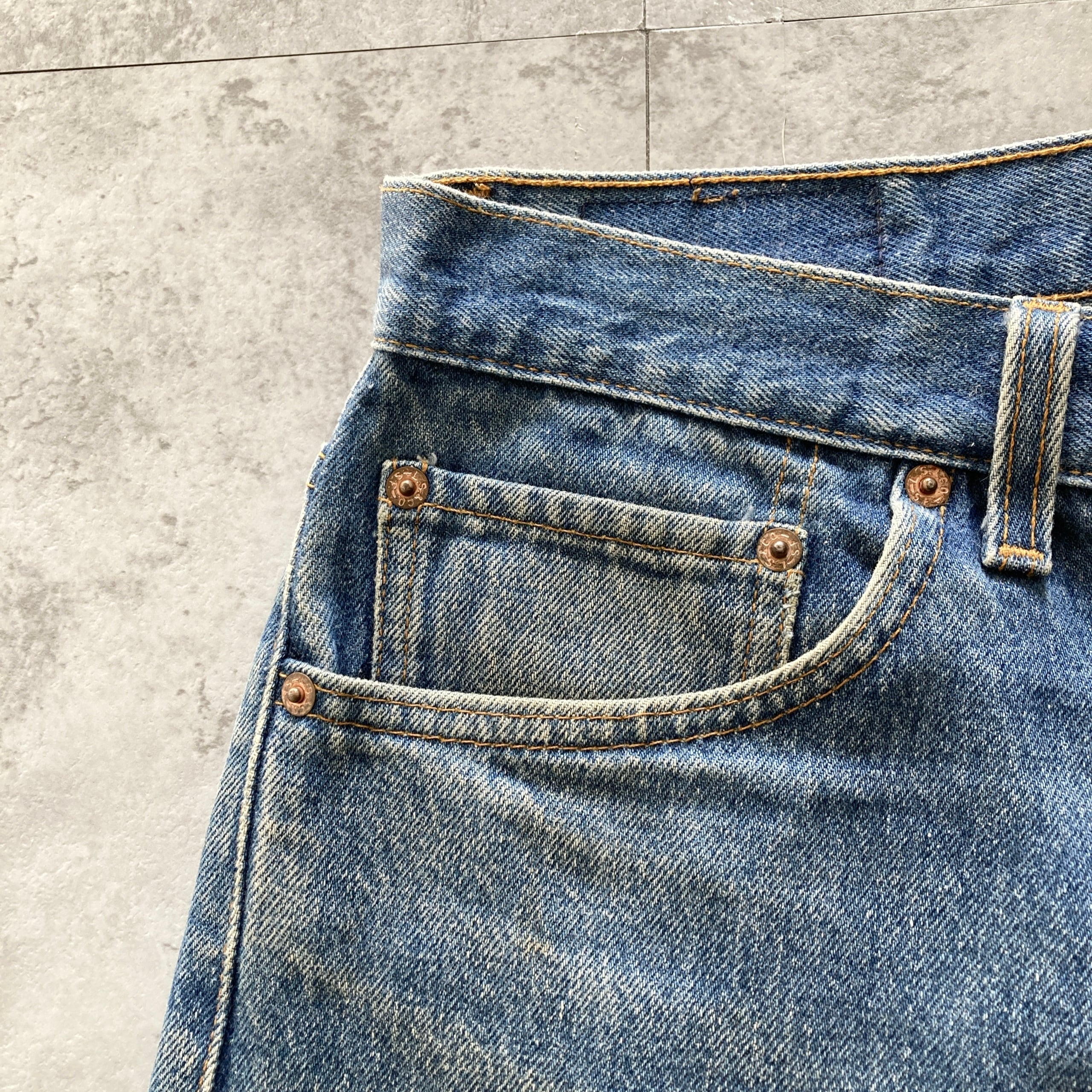 W34 L34】90's US.Levis 501 リーバイス サンベニート工場(553) ボタン