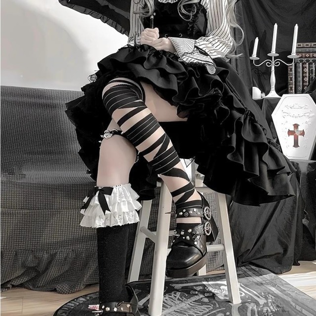 ゴスロリ 包帯ソックス ソフトロリータ 闇かわいい 闇かわいい｜天使と悪魔