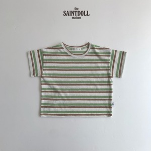 [SAINTDOLL] Cool striped tee (JS/JM/JL) / [세인트돌] 쿨단가라티 (JS/JM/JL)