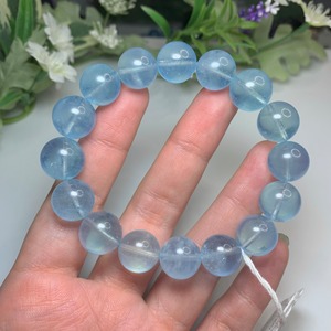 感謝セール☆透明感ブルー☆アクアマリンブレスレット