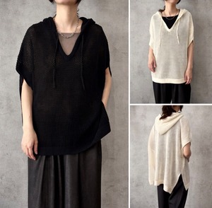 【siro de labonte 2026 AW】32/2COTTON mesh foody vest