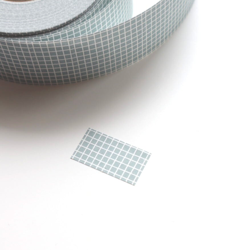 forme. yuru grid・ブルーグレー ラベラーシール FO02