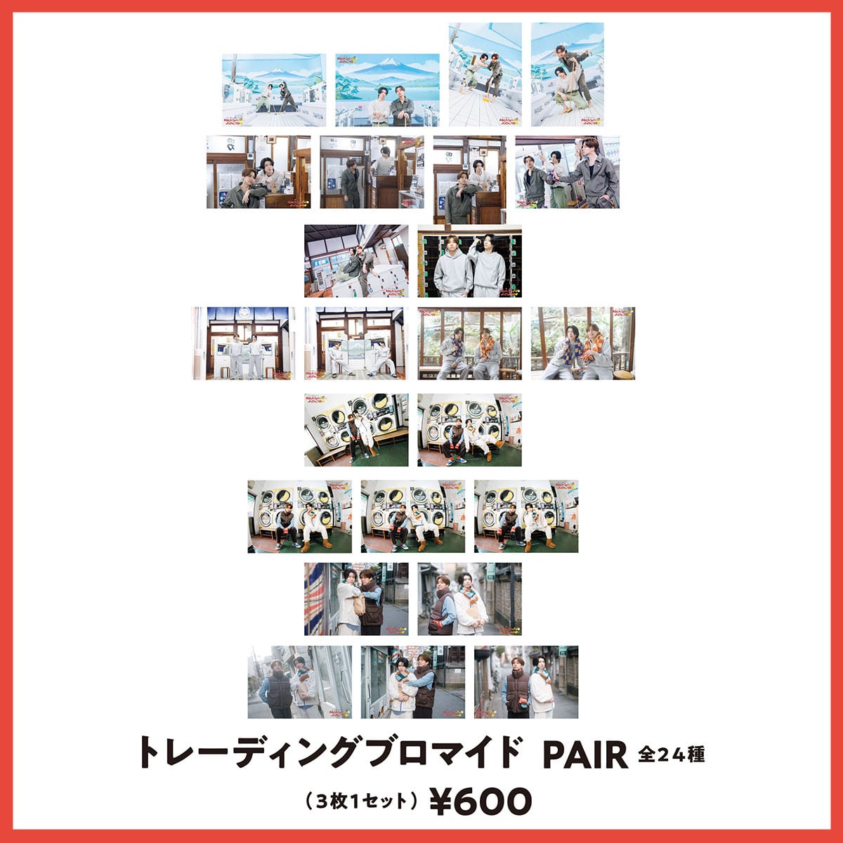 トレーディングブロマイドPAIR全24種（3枚1セット） | WanNya Shop