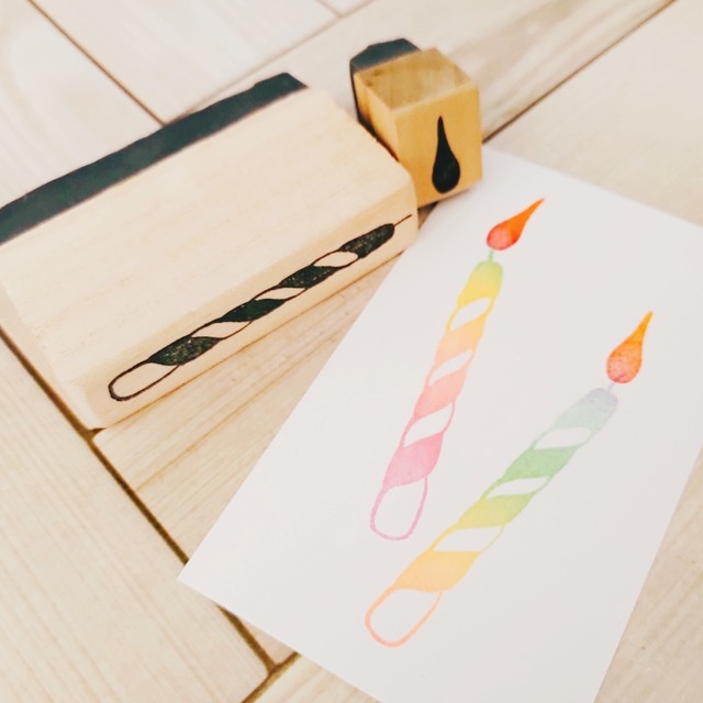 とろけるロウソク1本とゆらめく炎セット