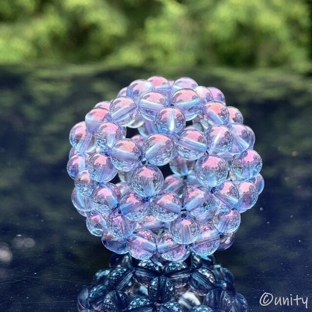 F43 シャンパンオーラ神聖幾何学フラーレンクリスタルプロテクション