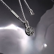 SPIDER WEB NECKLACE #1 with GODSIZE® I.D. TAG / スパイダーウェブ ゴッドサイズ® I.D.タグネックレス