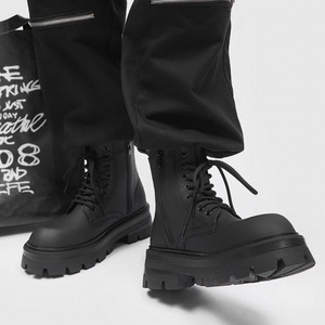 AMサイドジッパー付きブーツ S0356