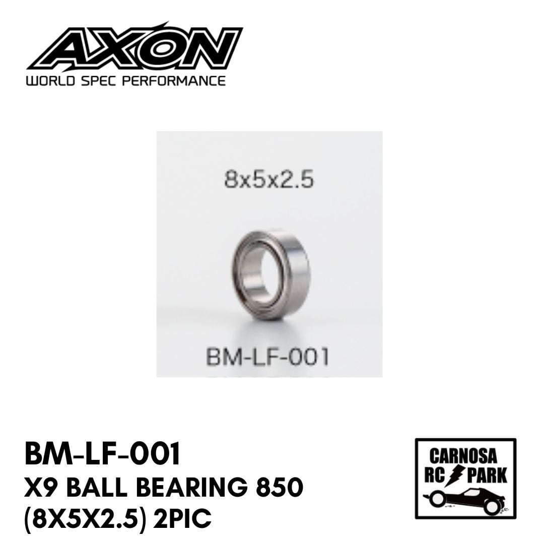 AXON アクソン】X9 BALL BEARING 850 (8x5x2.5) 2pic [BM-LF-001