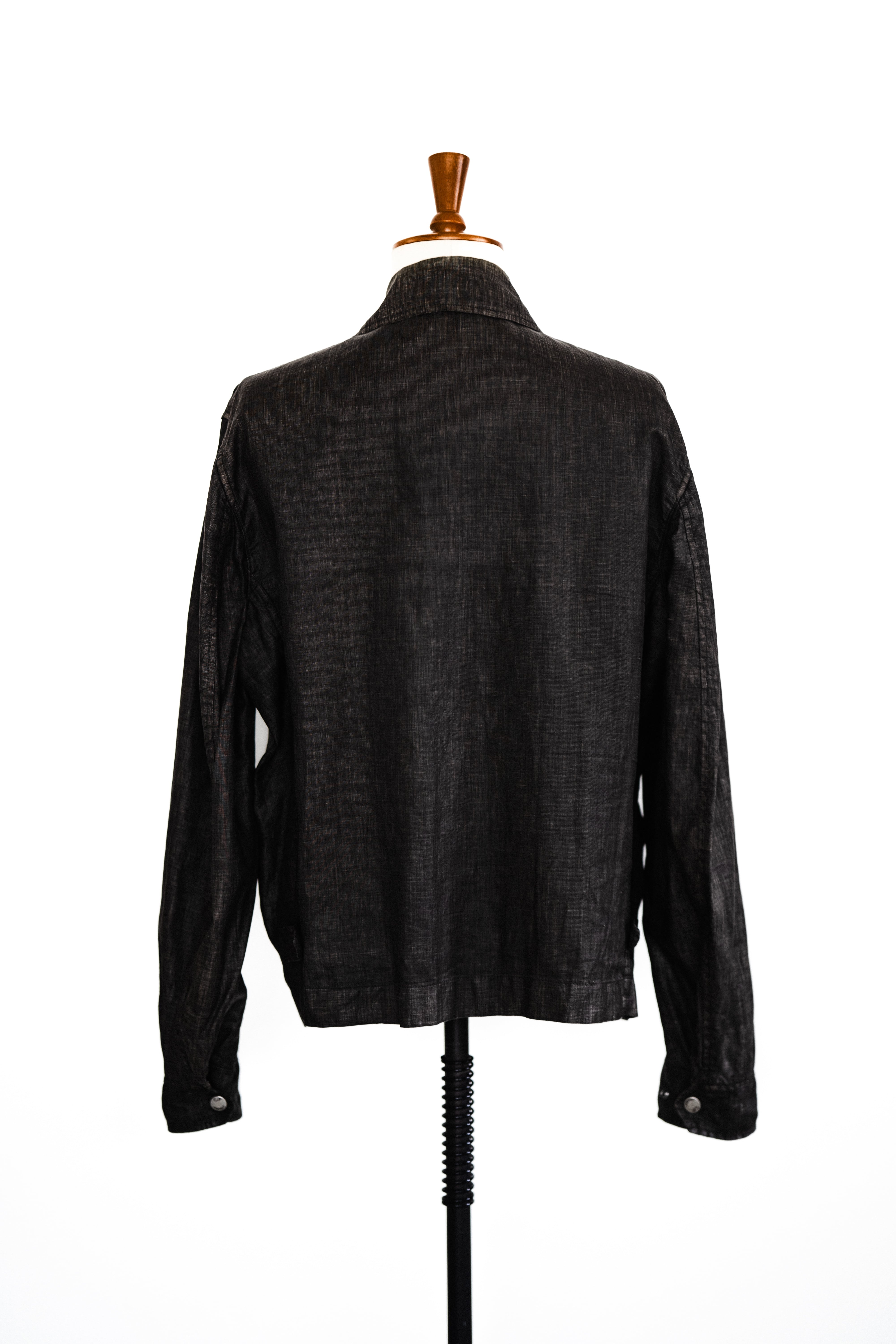 03SS] “C.P.COMPANY” Garment-dyed Spalumatura LINO FLAX Zip