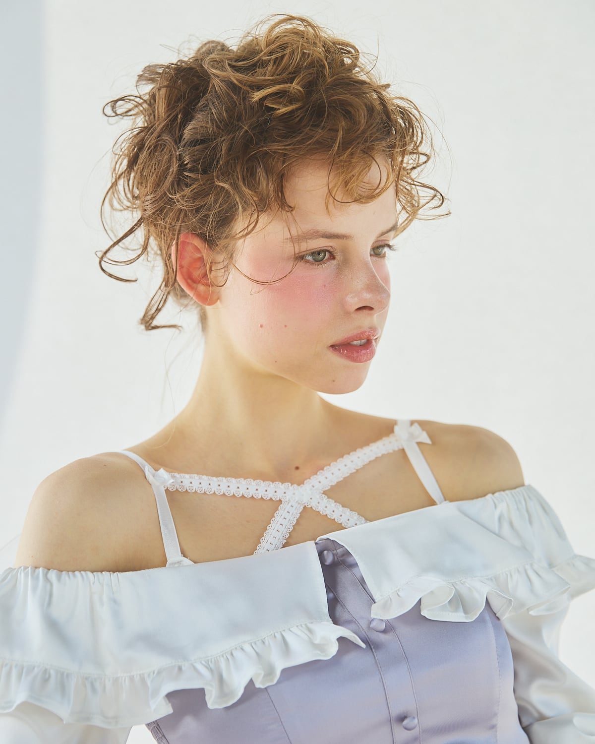 S/S フリルサテンブラウス | lilLilly official webstore
