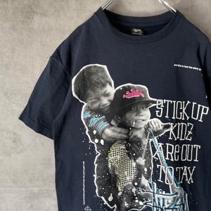 STUSSY street kids print T-shirt size M 配送B