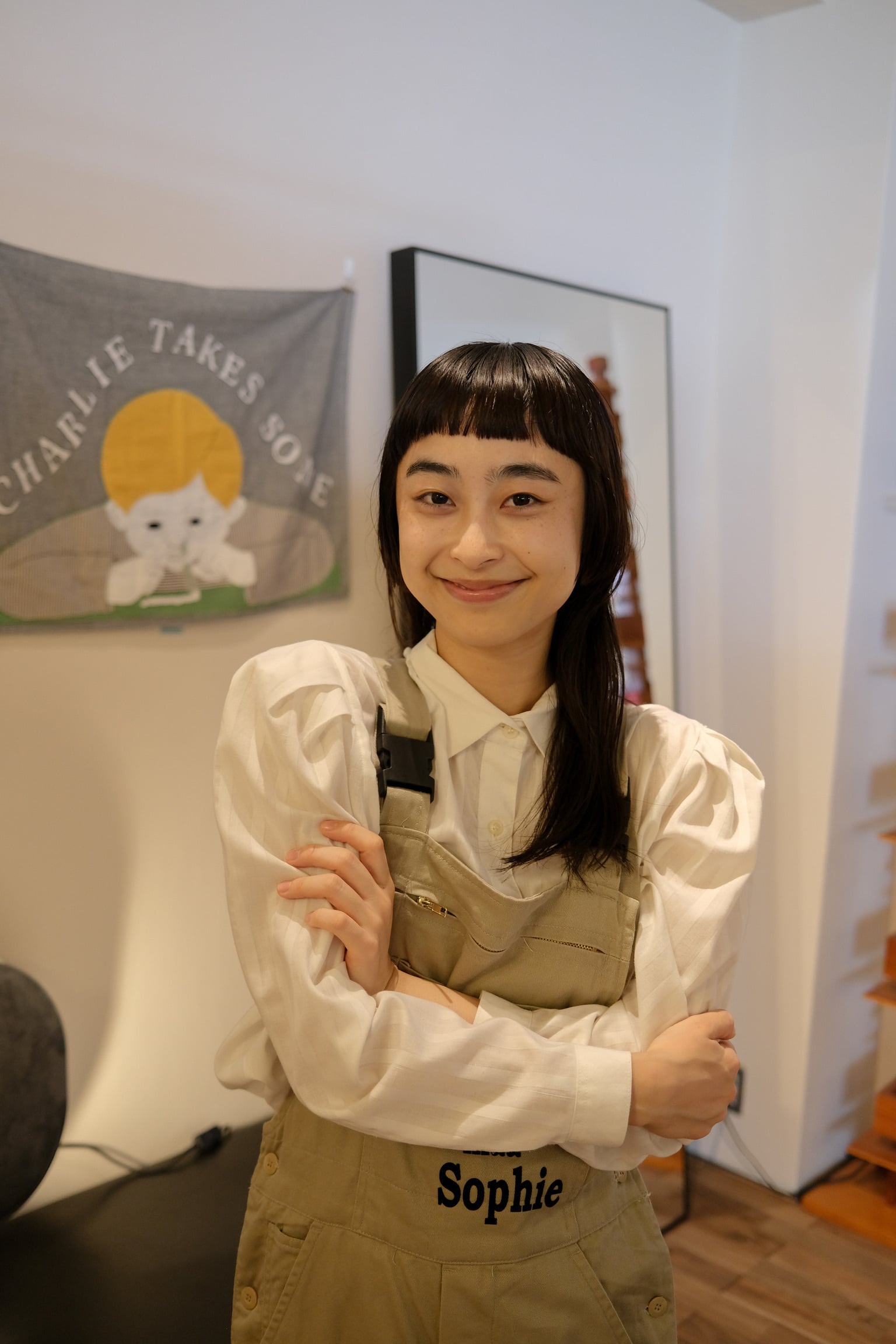 【送料無料】European white puff slleve blouse