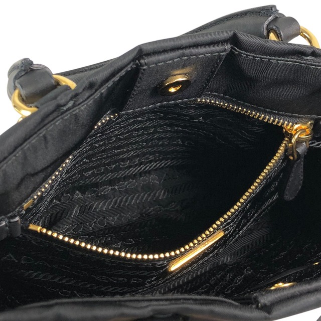 PRADA プラダ ハンドバッグ ブラック ロゴ ナイロン フロントバックル 2way vintage ヴィンテージ オールド rm4ygr