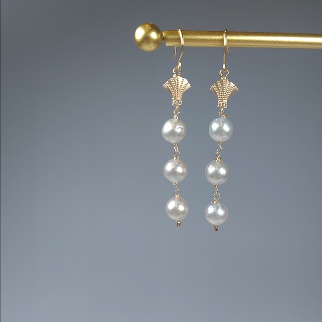 K10 Akoya Baroque Pearl Earrings
