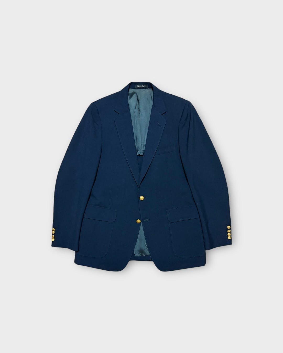 【VINTAGE】1990’s Metal Button Navy Blazer