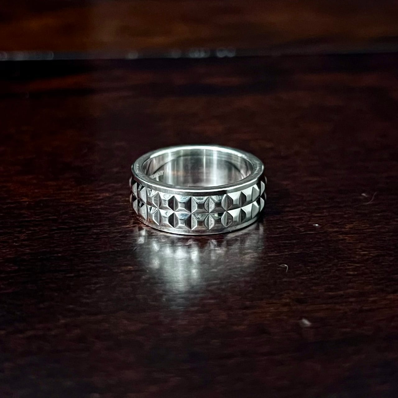 OLD TIFFANY & CO. Studs Ring Sterling Silver #18 | オールド
