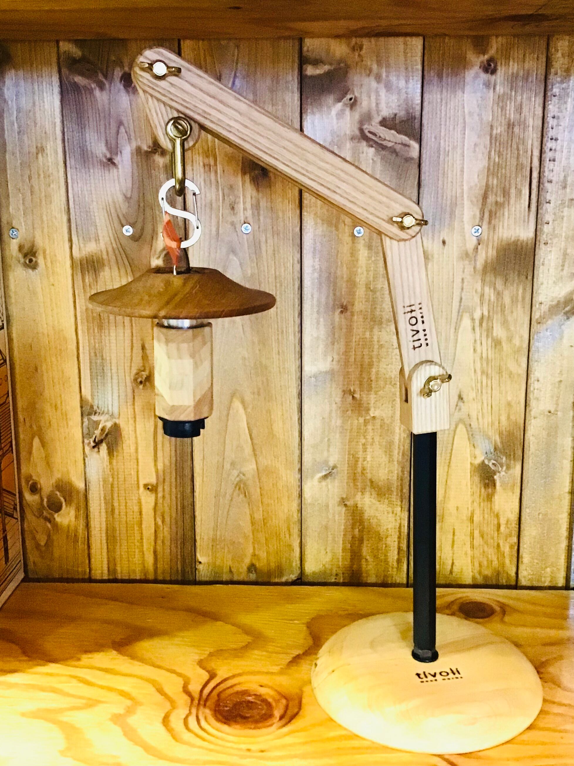 【 tivoli wood works】 ウッド　タープポール tivoli wood works iron hexa pole(150,200) | OLIVE OUTDOOR EQUIPMENT