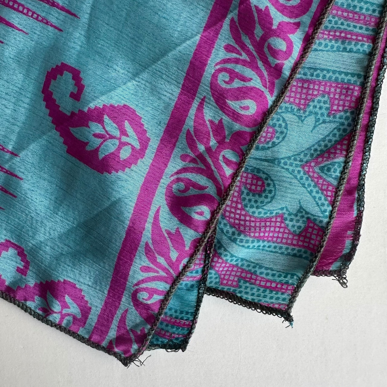 No.011| リサイクルサリースカーフ Sサイズ